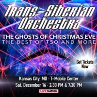 Trans-Siberian Orchestra is back with the Ghost of Christmas Eve: The Best of TSO and more! December 16th at the T-Mobile Center with two shows. Don't miss the holiday tradition. Get your tickets HERE: ticketmaster.com/transsiberian-…