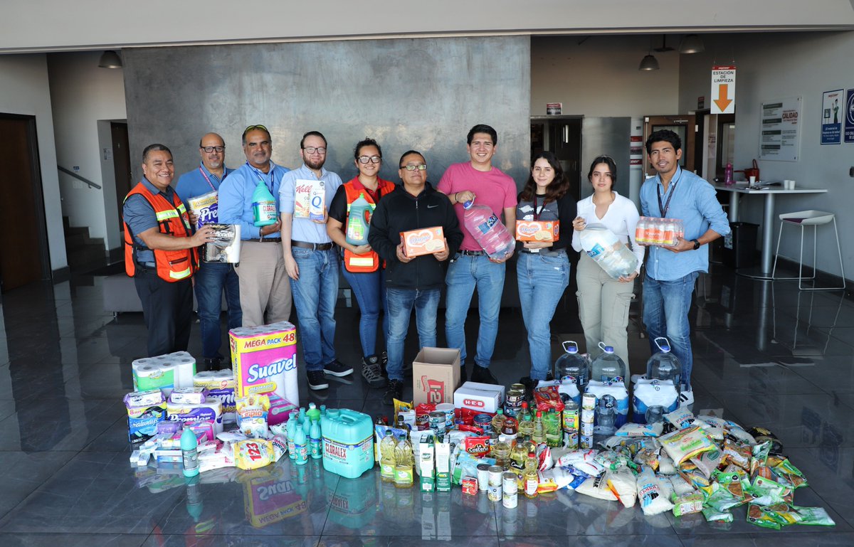 Nexteer's tweet image. Last week, #NexteerMexico employees in Queretaro donated over 1,200 pieces of food, hygiene &amp;amp; cleaning products to families affected by Hurricane Otis in Acapulco, Mexico. Thank you to all the employees who generously donated to this cause!
 
#OneNexteer #NexteerCares