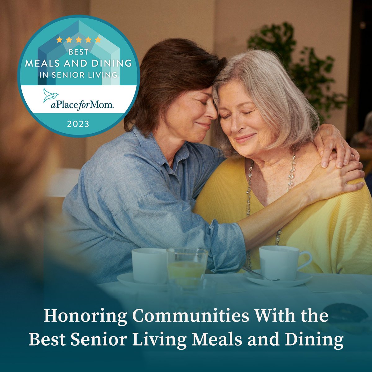 We’re thrilled to announce the top-rated communities awarded “Best Meals and Dining in Senior Living 2023”.

⁣⁣We know finding a community that prioritizes healthy and delicious meals can provide peace of mind for both residents and their families. aplaceformom.com/awards/best-me…