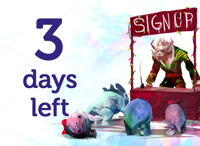 Just THREE short days left before #SecretToymaker2023 sign-ups close!!

Have you ever wanted to do Secret Santa in <a href="/GuildWars2/">Guild Wars 2</a>? Well you have come to the right place. Secret Toymaker is doing it's 10th yearly event open for all players

Join now at secrettoymaker.com 🌟