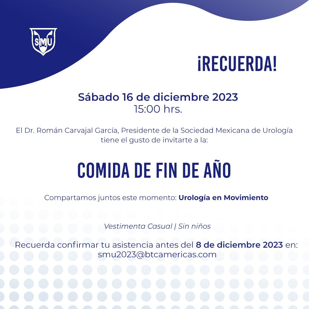 ¡Celebremos un año de logros y compromiso en la Sociedad Mexicana de Urología! Compartiendo momentos y éxitos en nuestra comida de fin de año . 🎉🍽️ 
#SMU23 #UrologíaEnMovimiento