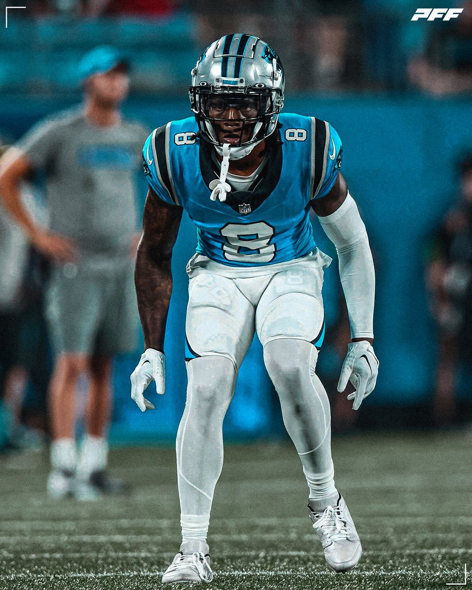 PFF's tweet photo. Jaycee Horn: 90.7 coverage grade in Week 13 vs the Buccaneers (2nd among all CBs)

He is back 👀 https://t.co/SlchBGhBrJ