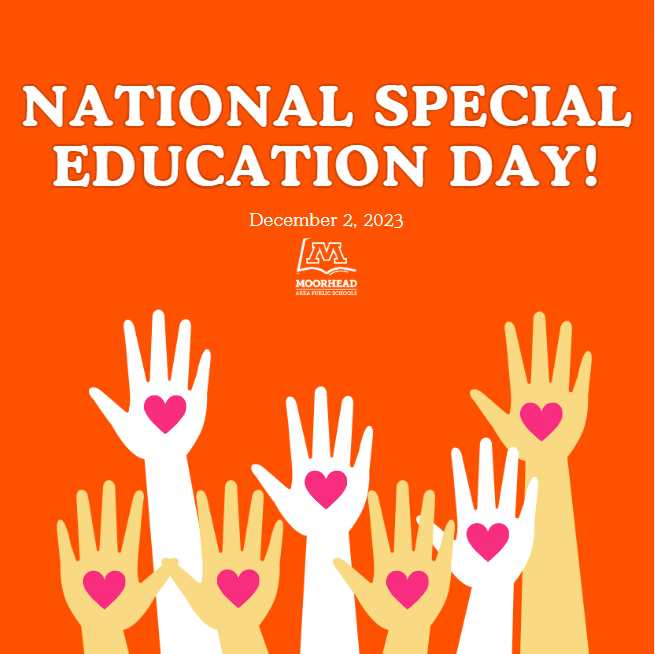 MoorheadSchools's tweet photo. December 2nd was National Special Education Day.  MAPS celebrates strides in special education. Take a look at how MHS is adapting to support students with disabilities for success in the classroom.  #OnceASpudAlwaysASpud➡️ https://t.co/qPCmhzIK6j https://t.co/sbNdPwMApO