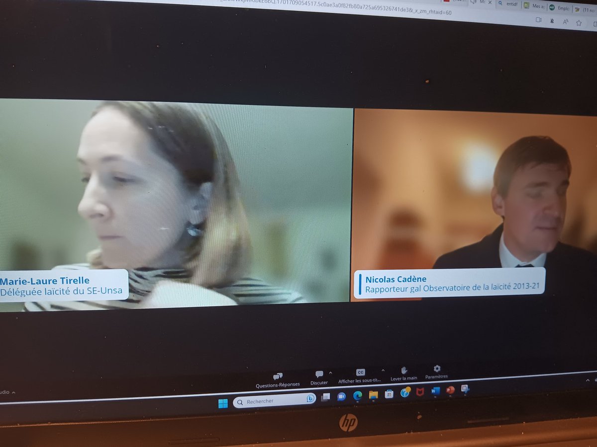 D_thanhoa's tweet photo. Très intéressant webinaire du @SE_Unsa sur la formation à la laïcité avec le regard expert de @ncadene. Merci @Cecile_Suel et @MLTirelle pour l'animation ! :o) https://t.co/PcRitlC4uu