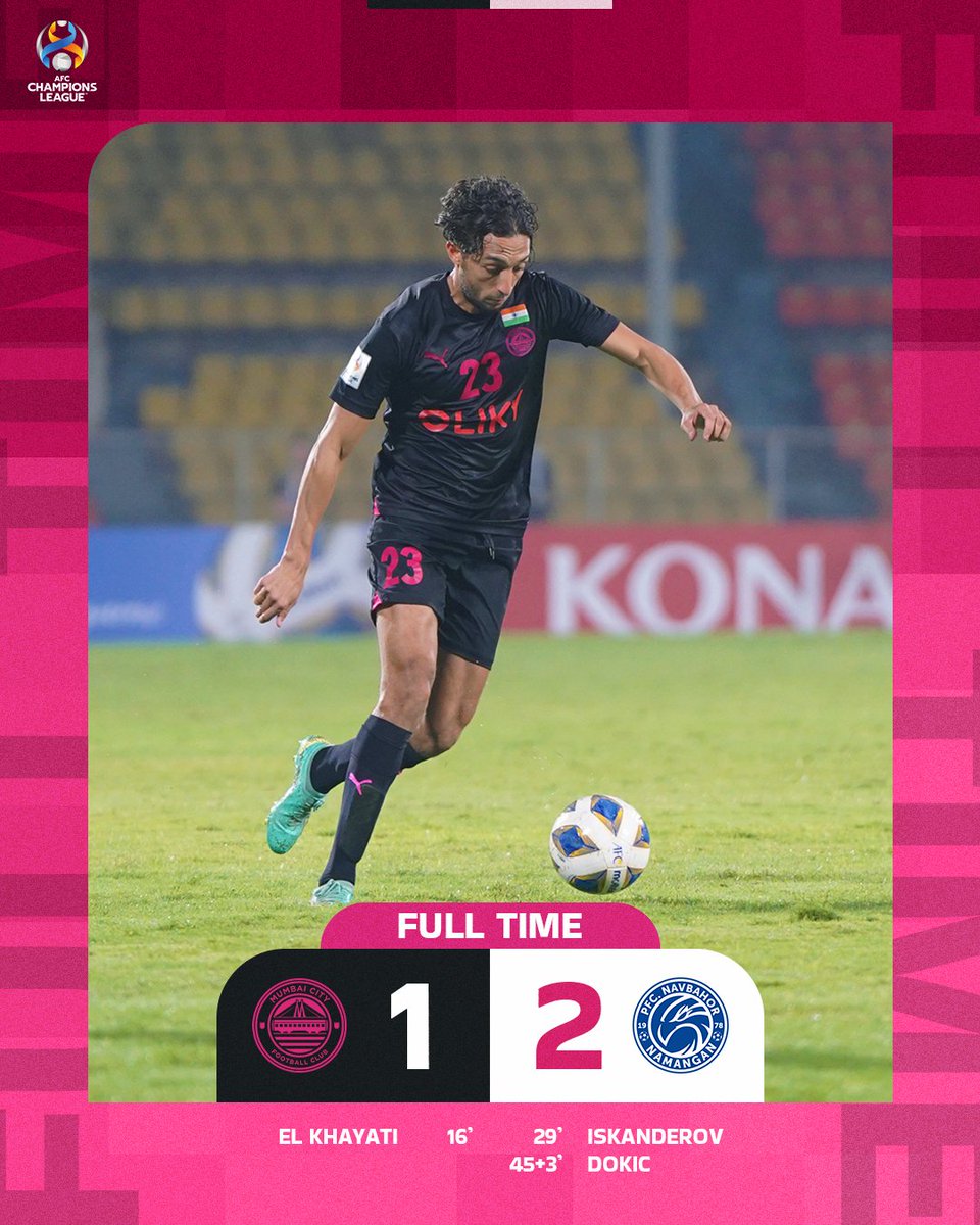 Full-Time at the Sree Shiv Chhatrapati Sports Complex, Pune ⏳

A lot of learnings and some positives to take away as we conclude our #ACL campaign

#IslandersInAsia #MUMvNAV #MumbaiCity #AamchiCity 🔵