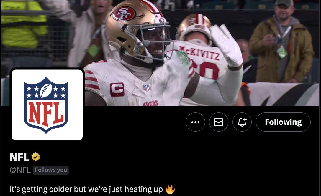 49ers's tweet photo. 👋 @NFL https://t.co/1GoYB5Jze1