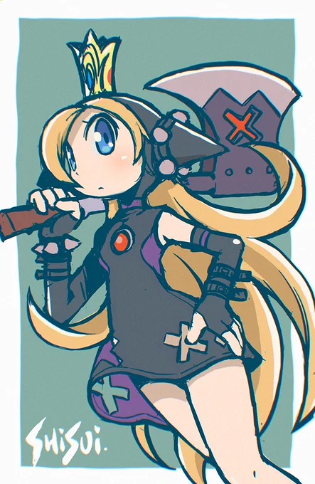 らくがき、ワルピーチ。