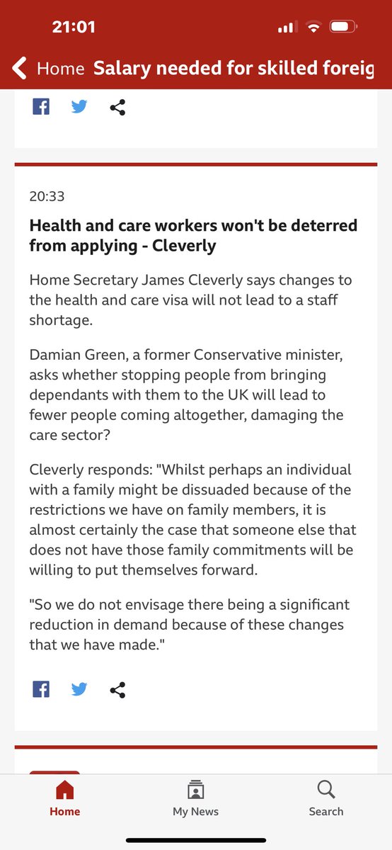 No change. Care workers from developing countries already leave their children and families behind to take these jobs - this just encourages another generation of motherless children to grow up 😞