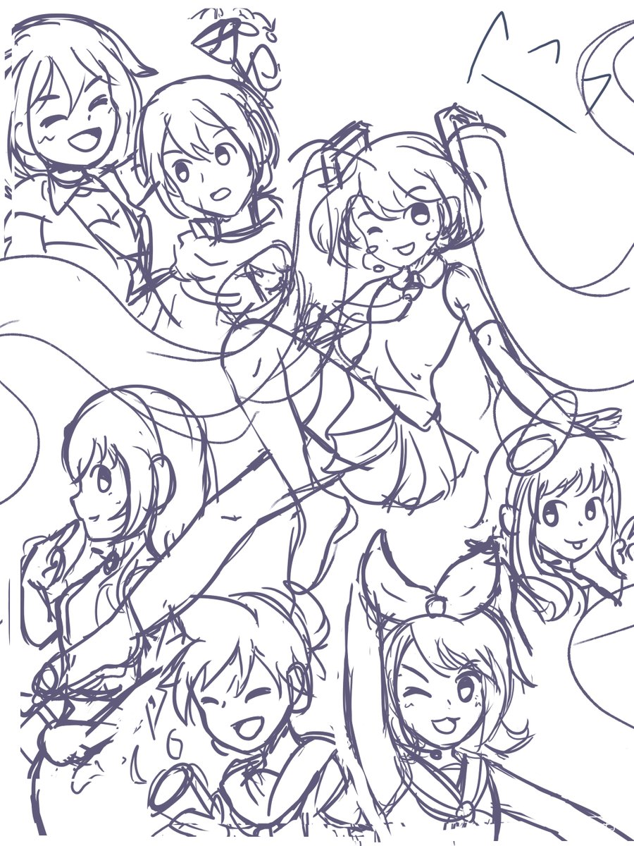 Sketch vs Final
My sketches are always so messy... :_) 
