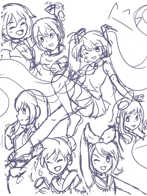 Sketch vs Final
My sketches are always so messy... :_) 
