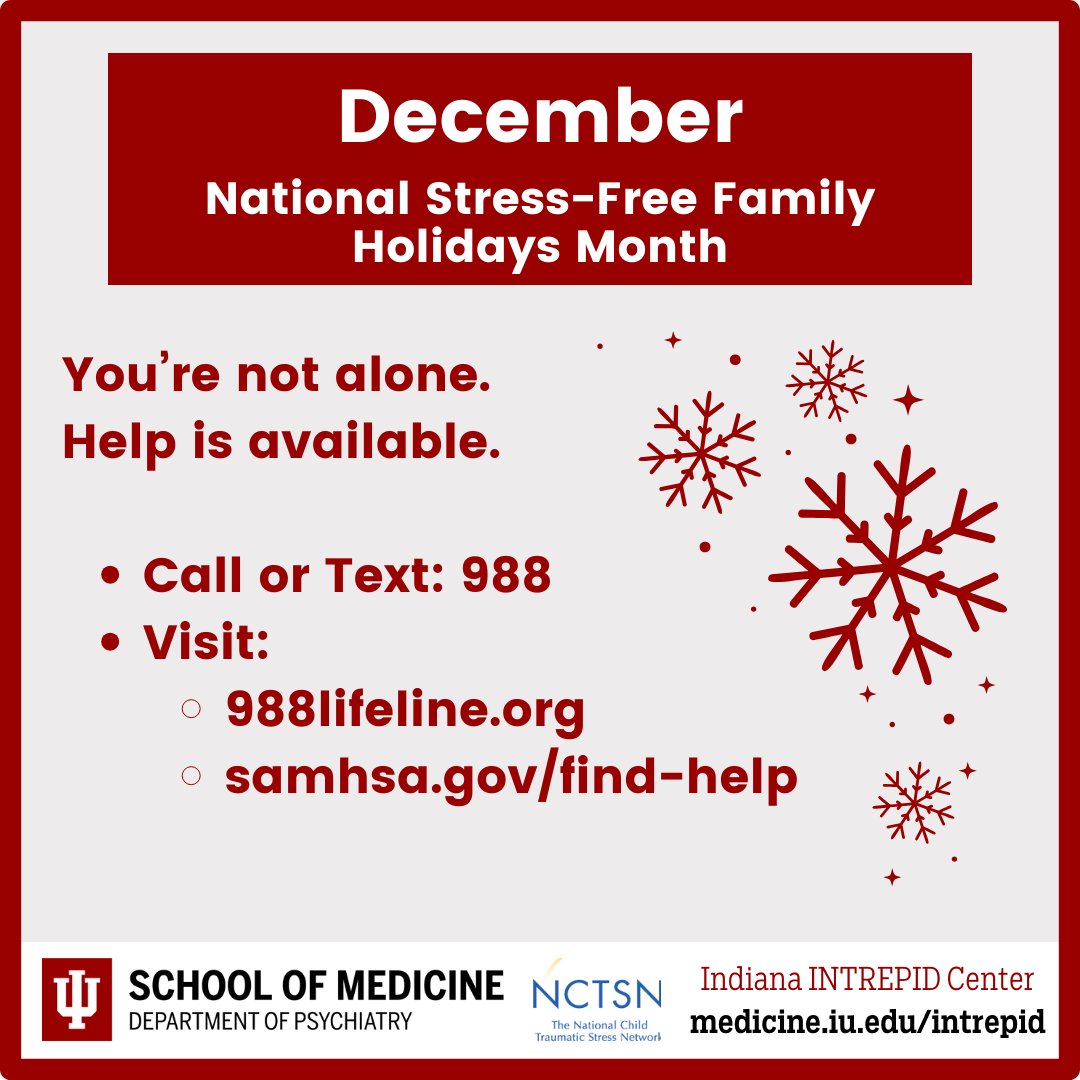 intrepidcenter's tweet photo. The holiday season can be an extra stressful time for many people, but you are not alone. Help for mental health and substance use is available.

Find the right resource for you: https://t.co/RM7En9uKcQ

#mentalhealth #mentalhealthmatters #mentalhealthsupport https://t.co/nQbI4WZSZw