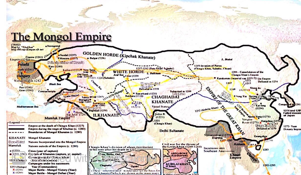 Mongol Empire Expansion Map Pluvials Droughts The Mongol Empire And