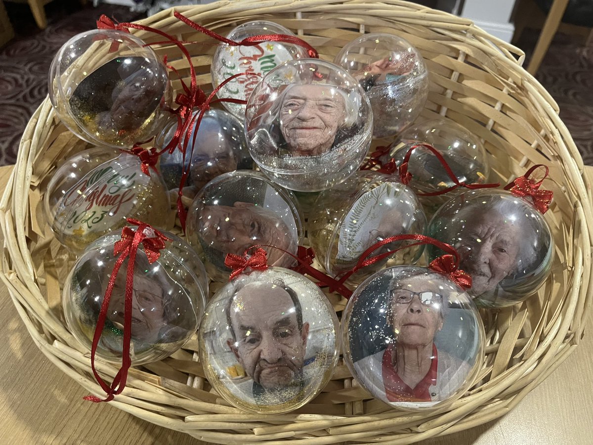 BeechHallLeeds's tweet photo. Dear relatives we made for each of you Christmas 🤶 baubles of your loved one so please pick them up on our reception 🎅❤️ #gettinginthespirit #Christmas2023 @AnchorLaterLife https://t.co/6CjWepo7RD