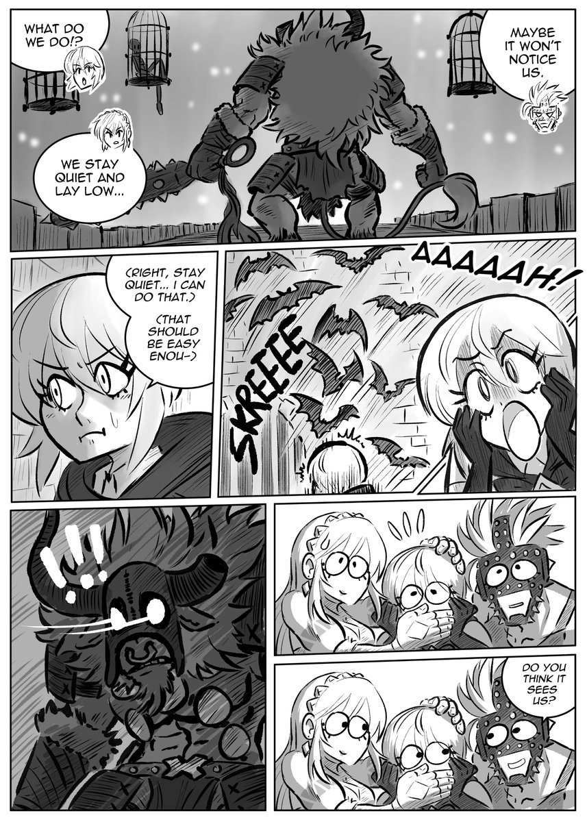 Reminder that I have a webcomic called DOWNTOWN DUNGEON: OUR HERO IS MISSING! that is now over 500 pages long.
The comic is currently on hiatus for the rest of the year, but in the meantime here's some of my fav pages I've drawn from 2023.
DD will return in 2024!