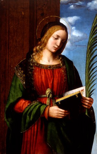 ElMuseoSoumaya's tweet photo. Hoy celebramos a santa #Bárbara, patrona de bomberos, mineros y protectora contra los relámpagos.
La tabla, realizada por Bernardino #Luini, es un destacado ejemplo en la #ColecciónDelSoumaya de la influencia que Leonardo #DaVinci tuvo en los artistas del #Renacimiento. https://t.co/onySksnhwU