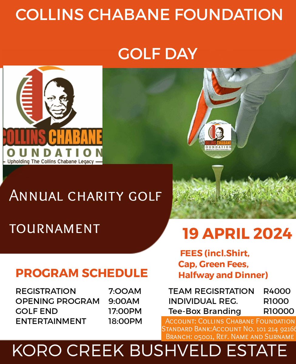 collins_chabane's tweet photo. As we uphold the legacy, we are indeed grateful to golfers and sponsors, in-kind support from various individuals and institutions for being there for us in 2023. We made a huge difference to Dagbreek Primary School, Modimolle &amp; Nthabiseng Special School in Phalaborwa.2024 next https://t.co/ge0O09gGno