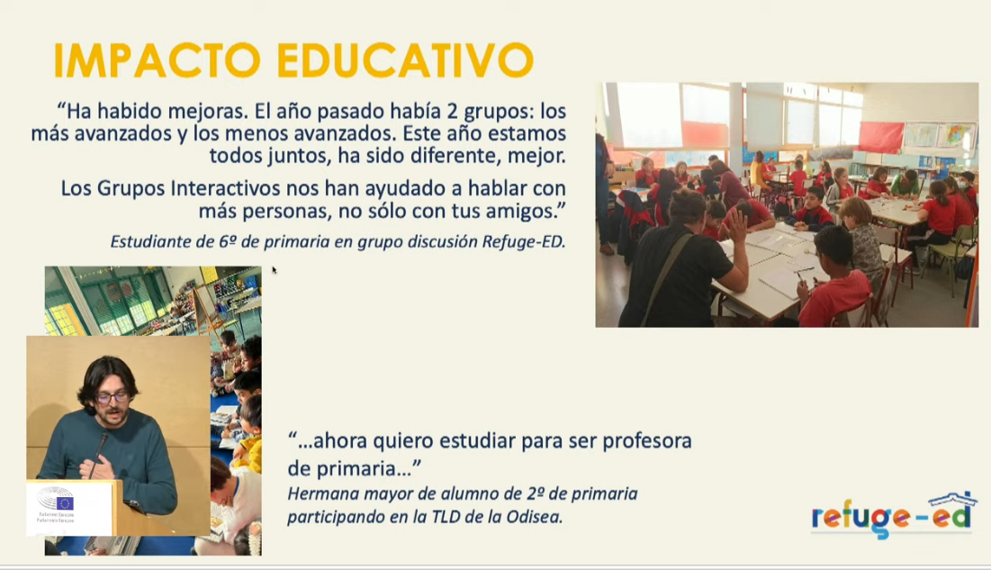 "Todo el apoyo dentro de las aulas, así evitamos la segregación", Eduardo Grande, Jefe de Estudios  CEIP República de Venezuela relata cómo se transformó el centro a partir de las Actuaciones Educativas de Éxito #RefugeeChildren #MigrantEducation youtube.com/watch?v=EHDvwT…