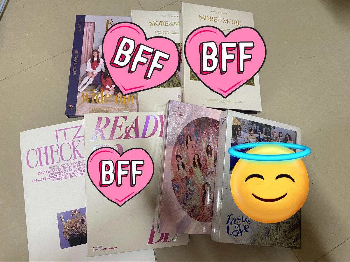 teepoppe's tweet photo. update available:

Taste of love (inlove/fallen)-180 each
Itzy checkmate ryujin -120 each
Itzy guess who - 120
Itzy cheschire - 120
Itzy special ed -50
fol photobook-450
kep1er-50

TAKE ALL PRICE: 1,200 https://t.co/vWYnV6EC3c