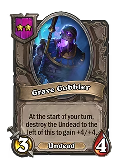 Detrimend's tweet photo. @LoewenMitchell Just for clarification - does Grave Gobbler destroy a unit in the recruit phase or at the start of combat? https://t.co/UZGoDRWhy4