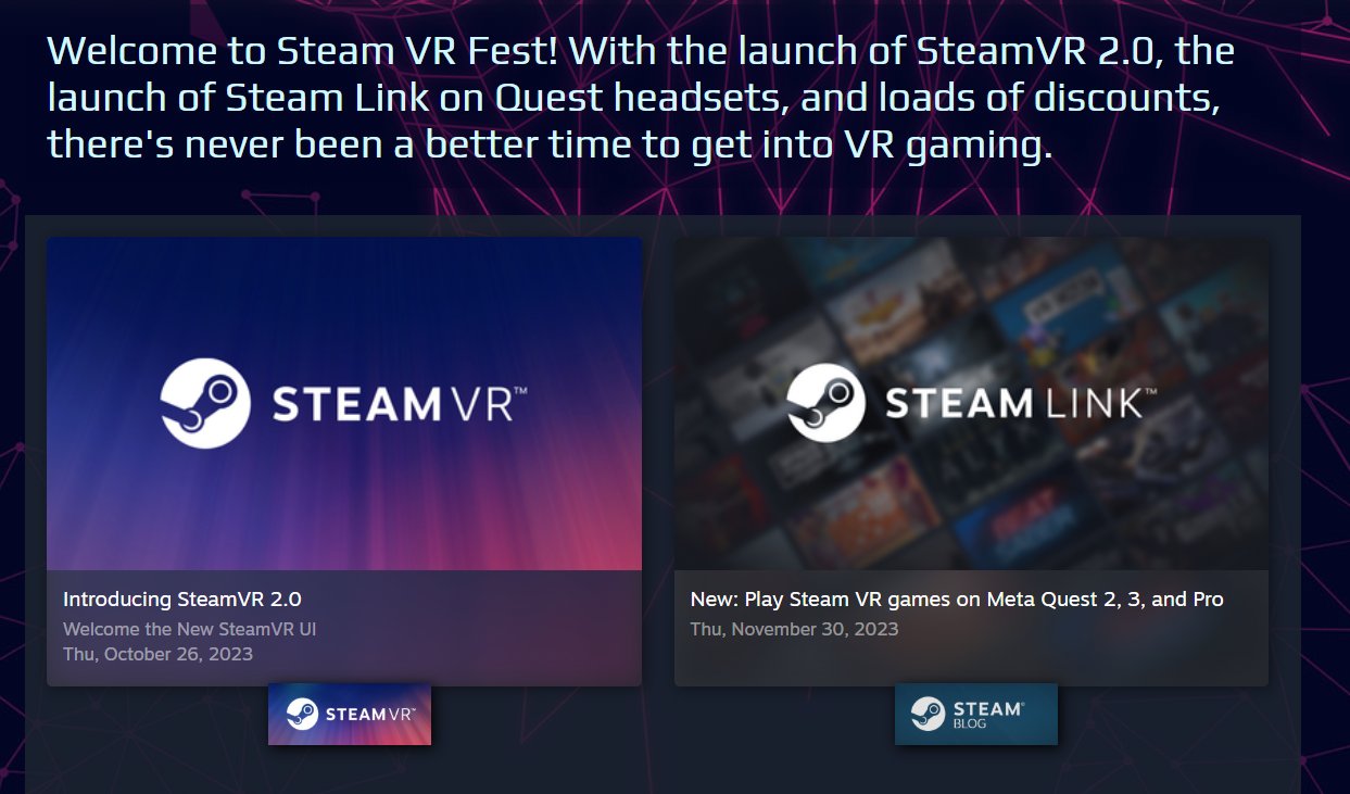 Wario64 on X: New: Play Steam VR games on Meta Quest 2, 3, and Pro -  Wirelessly play VR games from your Steam library with Steam Link   Steam Link download