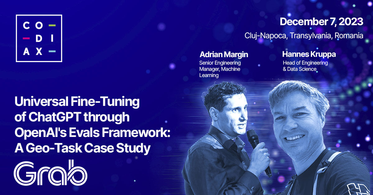Join us for an insightful session on 'Universal Fine-Tuning of #ChatGPT through OpenAI’s Evals Framework: A Geo-Task Case Study

Discover the power of OpenAI's 'evals' framework in targeted fine-tuning, exemplified through geospatial tasks like automated map change. 🥳