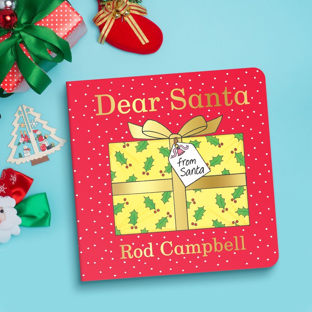 Unwrap some festive magic with Dear Santa from Rod Campbell, creator of Dear Zoo! Join the fun, discovering surprises with every page in this enchanting lift-the-flap book your little elves 1+ will love. buff.ly/3Rd7e4r #RodCampbell #DearSanta #boardbooks