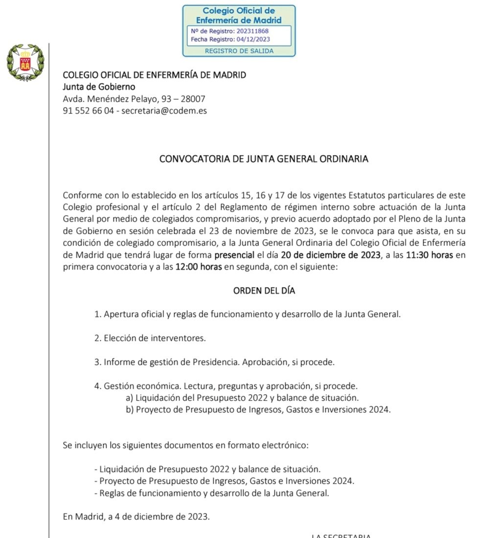 Inma761's tweet photo. Hola @MadridCODEM... Y los cambios de Estatutos q iban a plantear en 2023 para evitar el bochorno de #EleccionesCodem... Para cuando??
Veo q vuelven a evitar el tema en la Junta anual... Les recuerdo q hace un año dijeron q lo harían... https://t.co/tuwdorgZWE