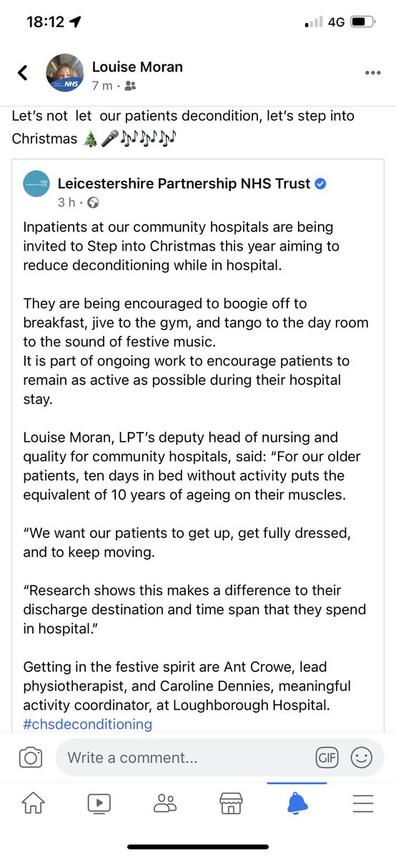 Step into Christmas @sj_latham @SamLeak3 @LPTnhs @MichaelaIrelan4 #chsdeconditioning 🎄🧤❄️🎵🎶📸