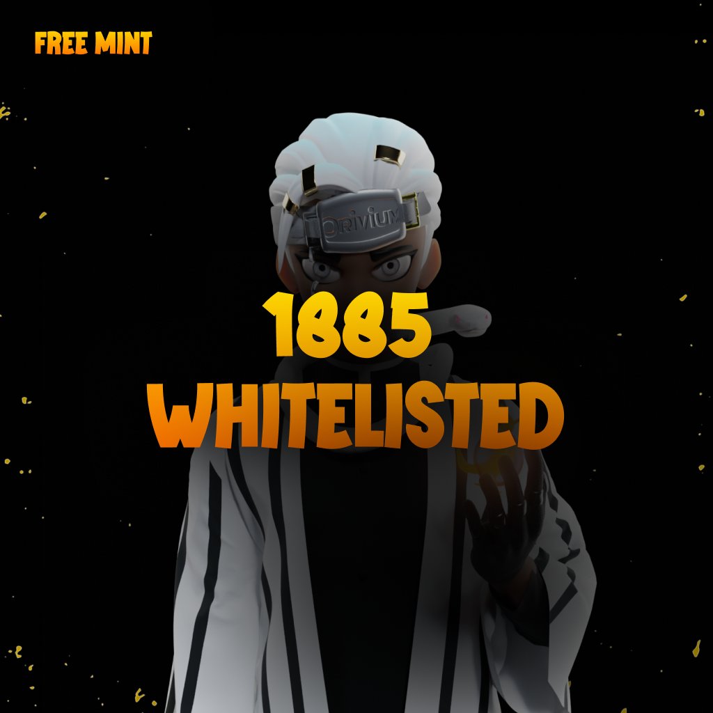 Over 1,885 whitelisted already! 🔥

Whitelist checker: orivium.io/whitelist

Whitelist advantage : 
- Free mint 
- Access to $ORI private sale 
- Early access to Genesis mint  

🎟️First 1000 Ethereum Wallets
🎁We'll select 150!

Retweet &amp; Drop your $ETH wallet👇