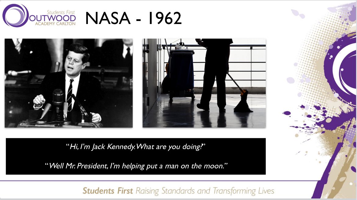 ticktock80's tweet image. It was lovely to speak to #NPQH delegates today about my views on establishing school culture. #Alignment #CorePurpose #Connection #Why #Vision #EnvisionedFutures #OneHundredPercent #Consistency #Constancy #Collegiality