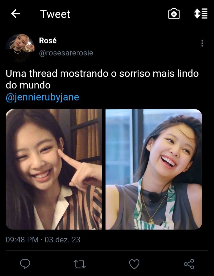 multifandom_016's tweet image. Mini #chaennieAU | Her smile

Onde Rosé faz uma thread monstrando o sorriso mais lindo do mundo