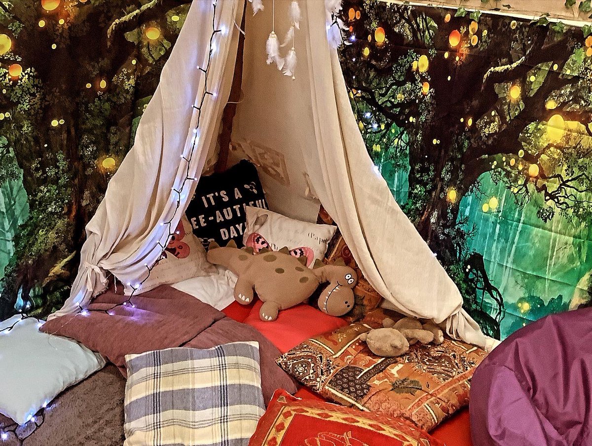 Starting to look like Christmas in the wellbeing room. 🎄