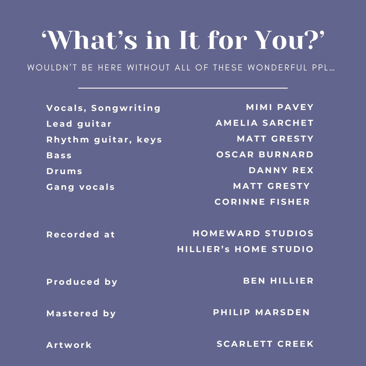 oh btw WHATS IN IT FOR YOU is OUT NOW if u are cool then go give it a stream 🕺💕🕺💕