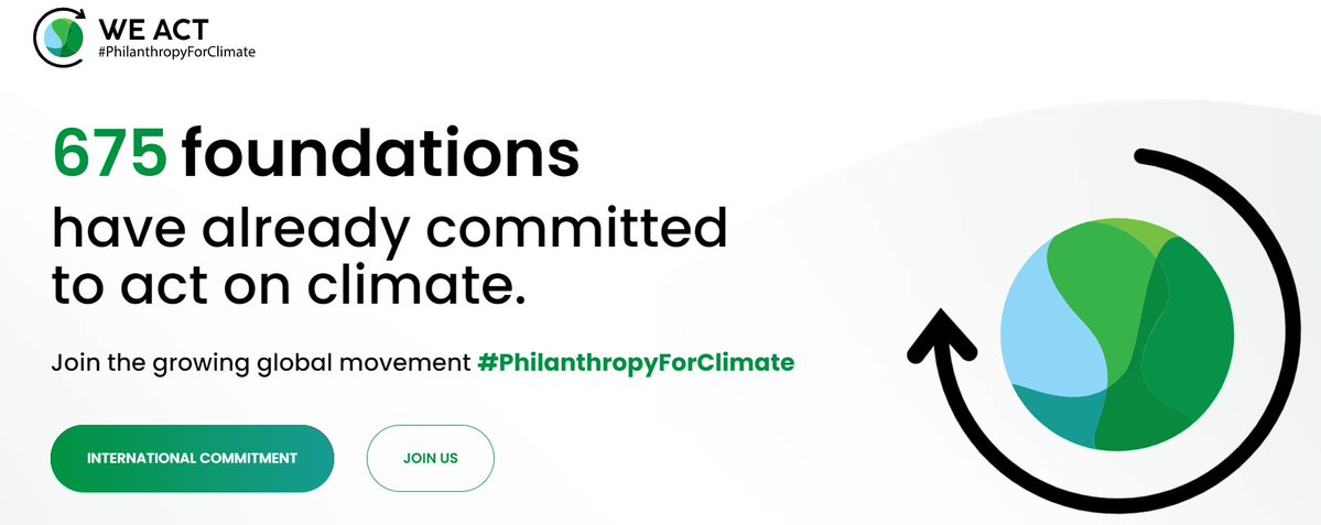 'The growing climate emergency presents a serious risk to the pursuit of philanthropic aims everywhere.' - @weact4ej WEACT are calling foundations to take urgent #ClimateAction during #COP28 . Join the global WEACT #PhilanthropyForClimate movement! 👉 philanthropyforclimate.org