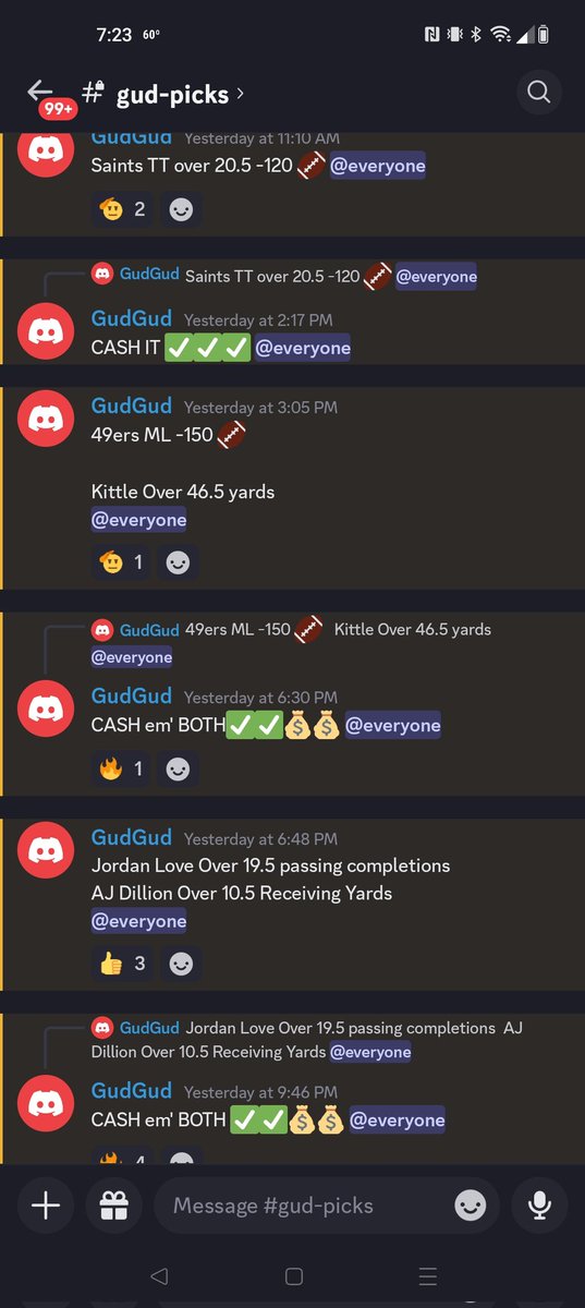 PicksGud's tweet image. Yesterday went 5-0 in the #Discord
Come join and have some fun! 🔥💰✅ 

whop.com/debets-friends…