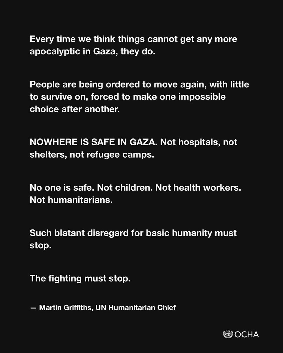 Every time we think things cannot get any more apocalyptic in #Gaza, they do.