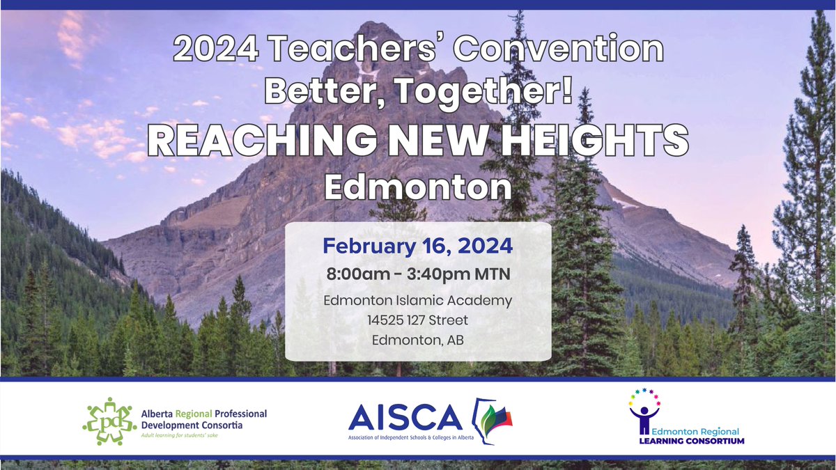 erlcpl's tweet photo. Registration for the 2024 Teacher’s Convention is now open! Join AISCA in February & get ready to be inspired!
Learn more/register: https://t.co/1HnJCRldxA
#AISCA2024 #abed #abedpl https://t.co/0XRYRSntfa