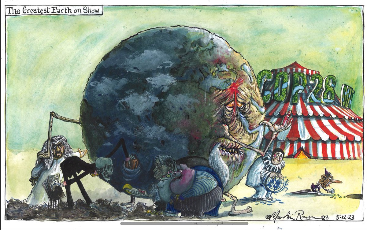 The greatest show on Earth (c) Martin Rowson, The Guardian