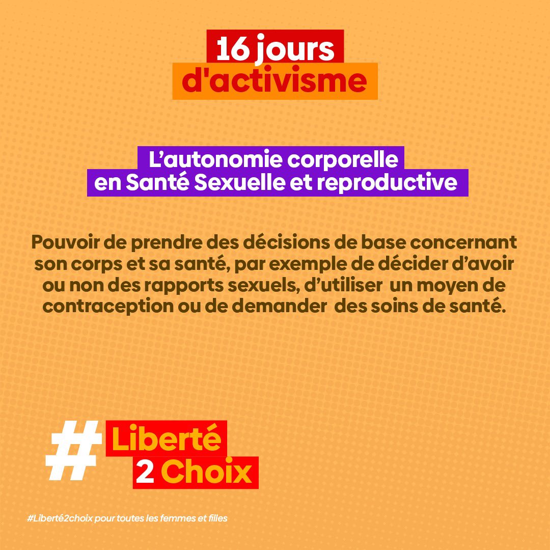 LigueMalienne's tweet photo. La #Liberté2choix pour toutes les femmes et les filles. Elles ont le droit de décider de leur corps, de leur santé et de leur vie.  Ne laissons pas les violences et les discriminations les priver de leurs droits humains.  #LaLigueML
#MouvementODAS #16Joursdactivisme #Pasdexcuse https://t.co/VmZ7fK7Q8k