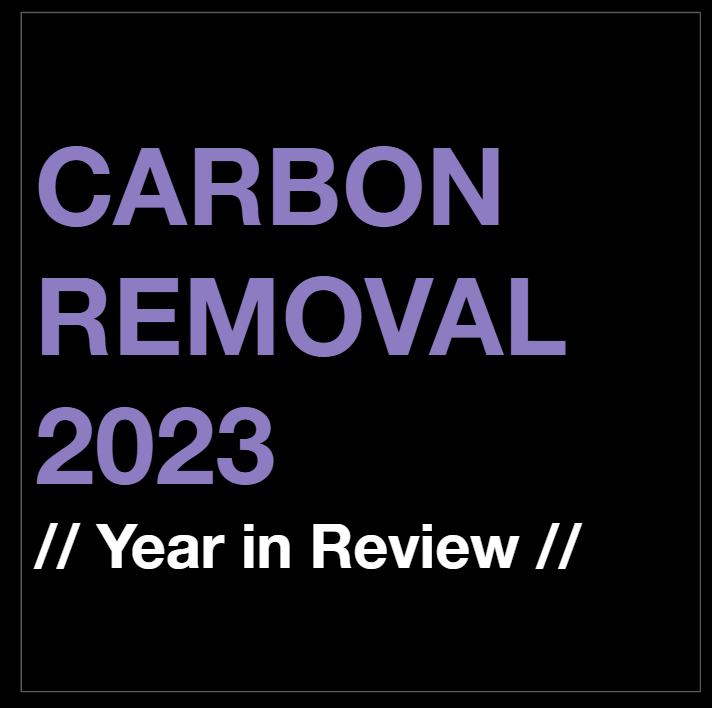 Carbon dioxide removal (CDR) gets more interesting by the day, and 2023 has been a banner of a year. Why so much money and attention? Why so much hate and ridicule? How to make sense of this?

Let’s unpack: The action, love, hate, hard topics, ambivalence, leadership, future. /1