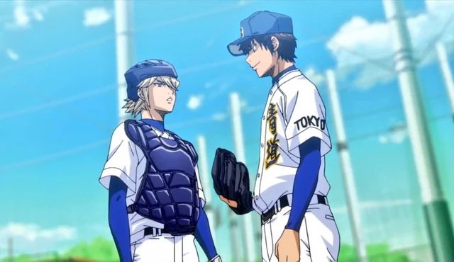 Eijun with Okumura⚾️