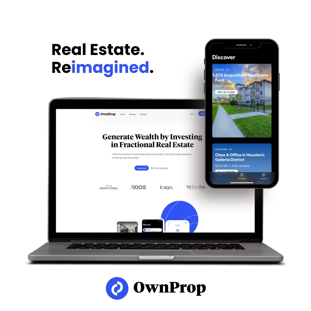 OwnPropApp's tweet image. Sign up for free today at OwnProp.com

#happymonday #mondaymood #realestate #crypto #blockchain #finance #wealth