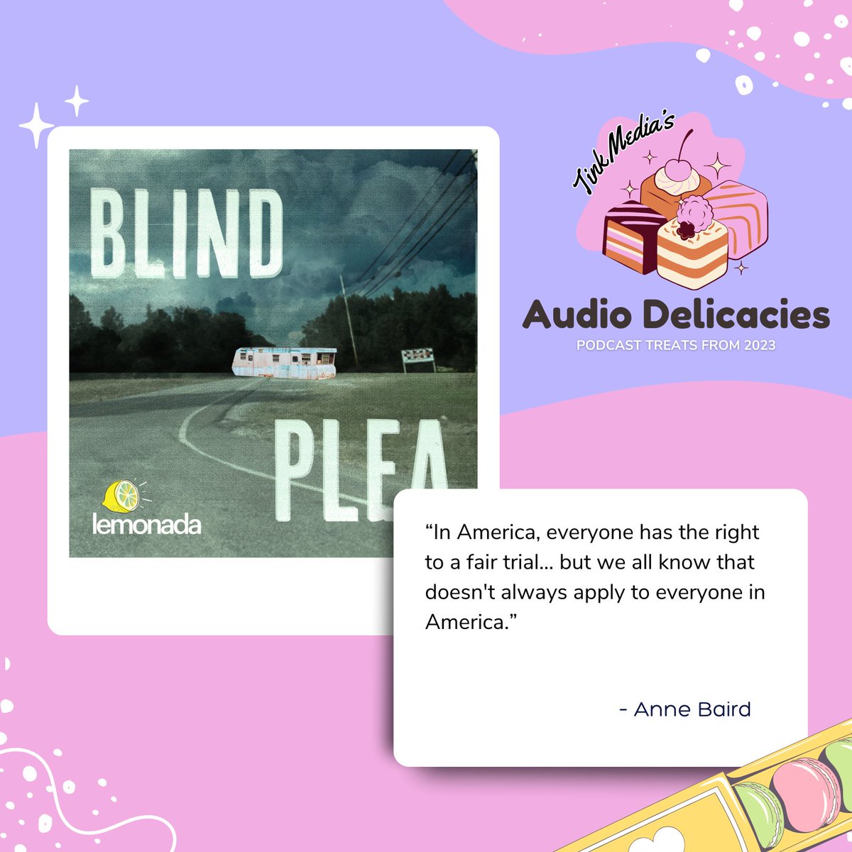 <a href="/LemonadaMedia/">Lemonada Media</a>’s Blind Plea, recommended by <a href="/annecbaird/">Fancy Anne</a>