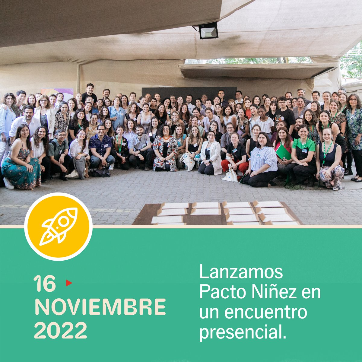 Como les estuvimos contando el mes pasado, el 16 de noviembre del 2022 diversas organizaciones de la sociedad civil que trabajan temas de niñez nos unimos con un objetivo claro: poner a la niñez en el centro del desarrollo en Chile.