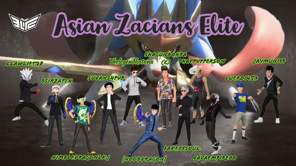 We, Asian Zacians Elite, are excited to introduce our squad for <a href="/BattleFrontPOGO/">The Battle Frontier</a> 💥

After a nice break, We are all energized and geared up to give our best and wish to make APAC and India proud 🇮🇳😎 
<a href="/ElitePoGoPvP/">Elite PvP</a>