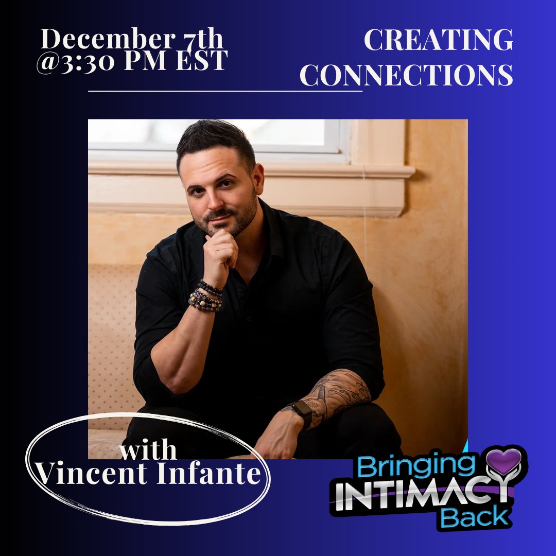 💬✨ Join us as we delve into insightful conversations and strategies that will inspire you to build meaningful connections in your life. 
#PodcastAlert #CreatingConnections #ThursdayTalks #IntimateConnections #DecemberTalks #InspireConnectThrive #IntimacyTalk #LiveEvent