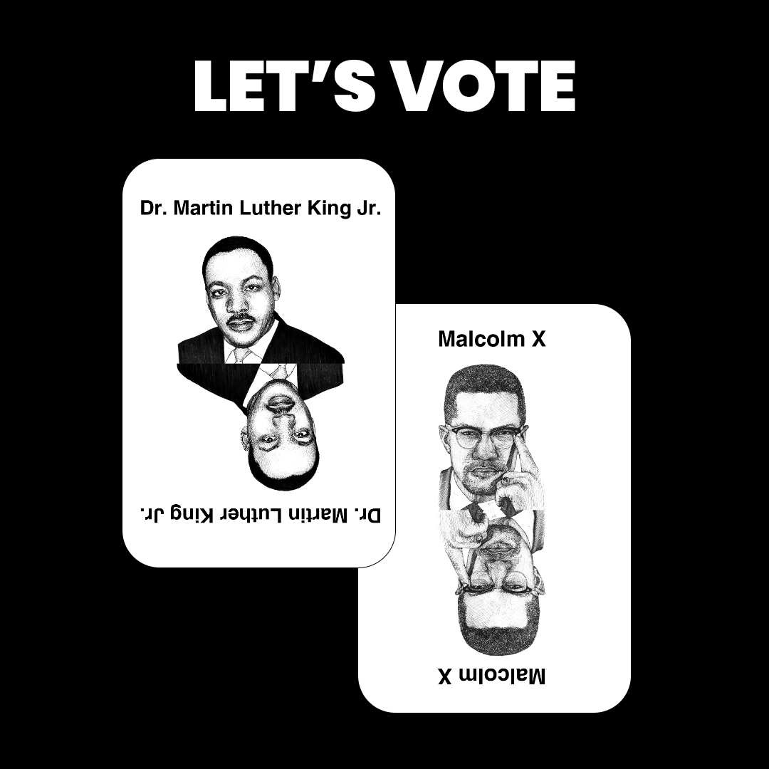 Who you got - Malcolm or Martin?

Both of these men made the ultimate sacrifice for the rights of Black folx. Although their method was different, they both wanted the same thing. 

However you vote, don’t forget to tell us why in the comments!

#LetsVote #TradingRacesGame