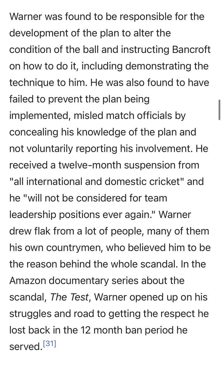 Regarding the whole Warner situation.

Johnson better keep quiet because his fast bowling mates could be implicated for sandpapergate. Warner was the one who carried this out.