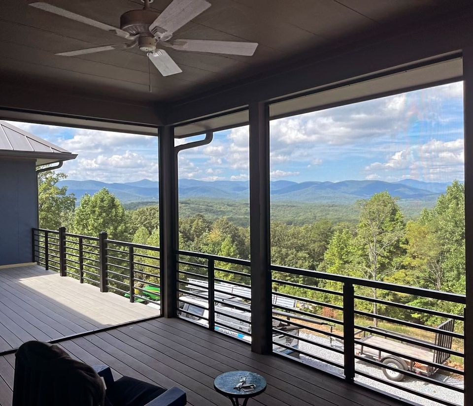 SMofGainesville's tweet image. In addition to screening this porch, we did horizontal picket railing.  Give us a call for ALL of your porch needs!  #screenmobile #screenmobilenega #picketrailing #screenedporchliving #screenedinporch #screenedporch #screenporch #cablerailing