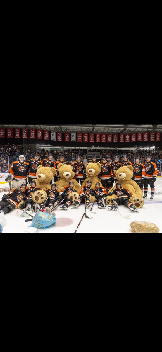 iamallcanuck's tweet photo. @DonnieandDhali Teddy Bear toss in Medicine Hat last Saturday night featuring 4 Giant Costco Teddy Bears. https://t.co/RxDyUwcQOg